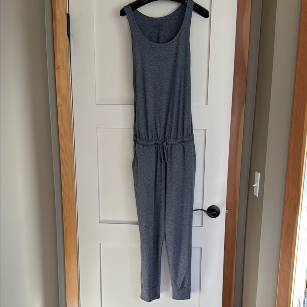Gray Sleeveless Jumpsuit